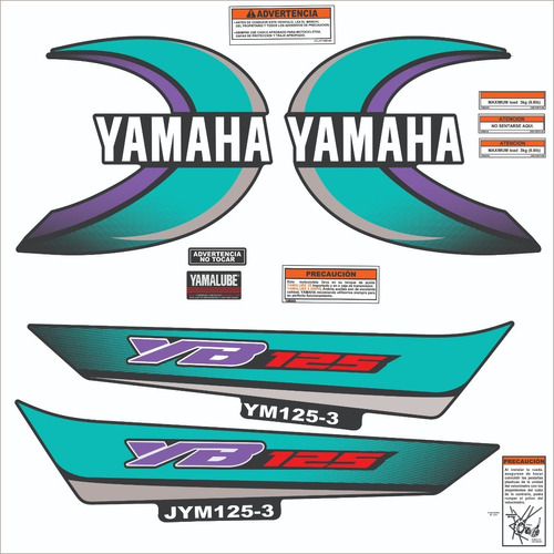 Yb 125 Yamaha Calcomanias 