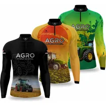 Comprar Kit 3 Camisas Agricultura Agro Trator Proteção Solar Uv50