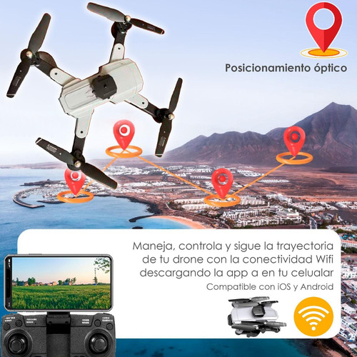 Drone Vak 965 Doble Camara 4k Video Laser Evita Obstáculos Ó