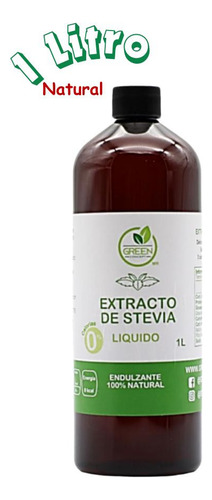 Endulzante Stevia Líquida Natural Concentrada No Amarga 1lt