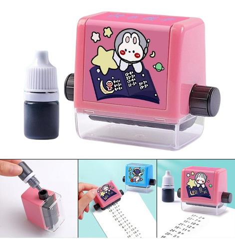 Número Rolling Stamp Práctica Herramienta Adición Resta