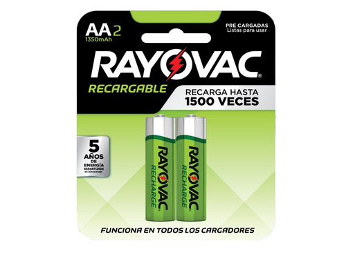 Pack 24 Pilas Aa Recargable Rayovac Blister 2 Unidades