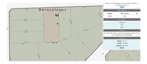 Lote En Venta En El Pato