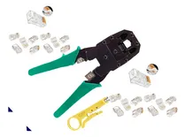 Comprar Alicate Crimpar Rj45 Rj11 Crimpador Cabo Rede +20 Conectores