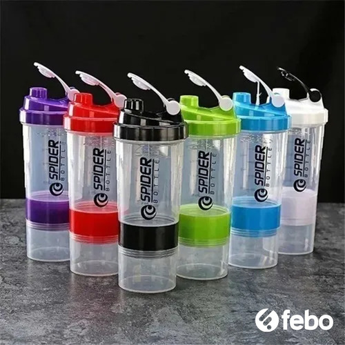 Imagen 3 de 4 de Vaso Mezclador De Proteina Shaker Batidor Febo
