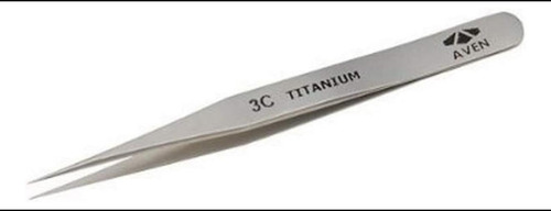 Titanium Precision Smooth Ultra-fine Tip 3c Twezers, 4.75 L