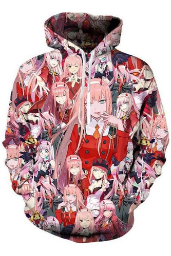 Sudadera Con Capucha Con Estampado 3d Zero Two De Caro Frank