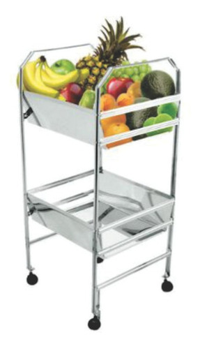 Fruteira Inox Com 2 Andar