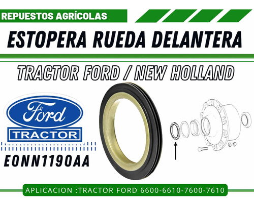 Estopera Rueda Delantera Tractor Ford E0nn1190aa