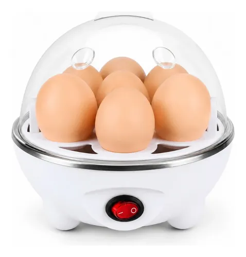 Cozedor De Ovos Elétrico Máquina De Portátil A Vapor 110/220 Branco 127v 50hz/60hz