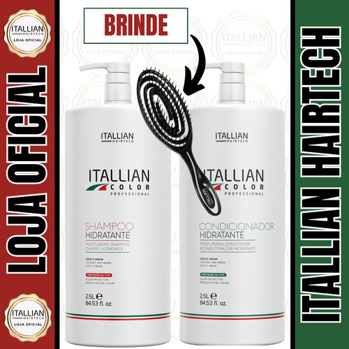 Kit Shampoo E Condicionador Lavatório Itallian Color 2,5l