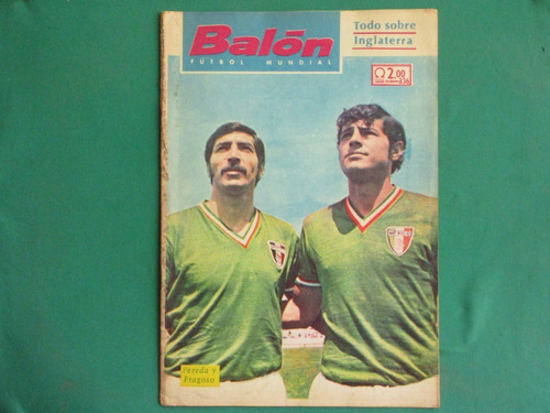 1970 Pereda-fragoso Seleccion Mexicana Revista Balon Futbol