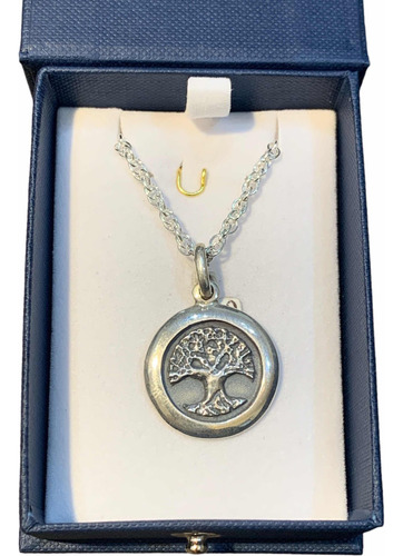 Medalla Árbol De La Vida Con Cadena 50cm. Plata 925. Tuset.