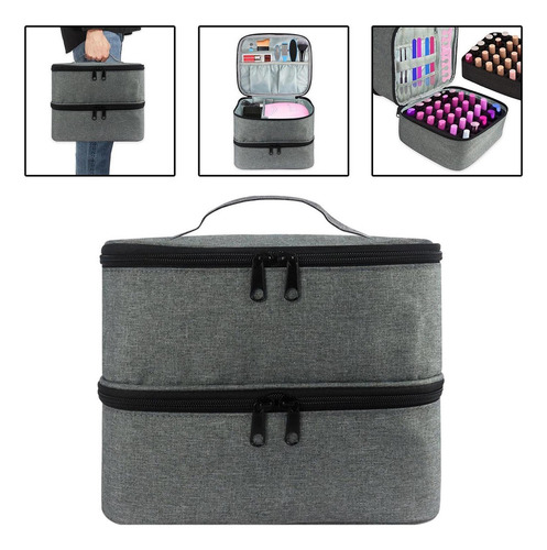 Kit De Maquillaje Bolsa De Cosmeticos Doble Capa Bolsa Mujer