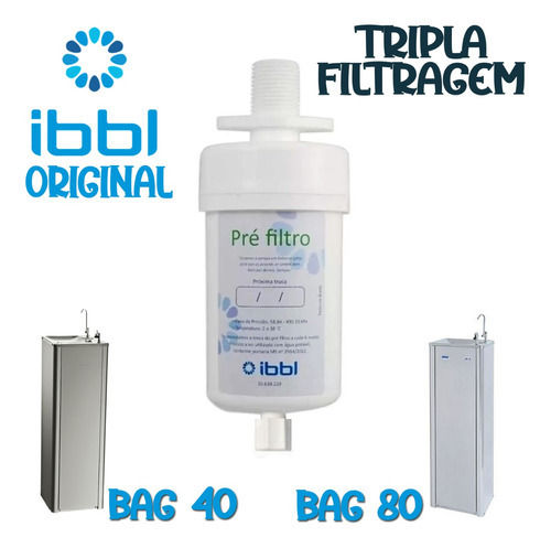 Refil Pre Filtro Interno Bebedouro Coluna Bag Astec Ibbl