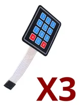 Comprar 3 Und Keypad Teclado Matricial 4x3 Membrana Adhesivo Arduino