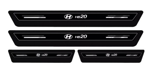 Kit Soleira Porta Proteção Premium Novo Hb20 Vision Pcd 2020