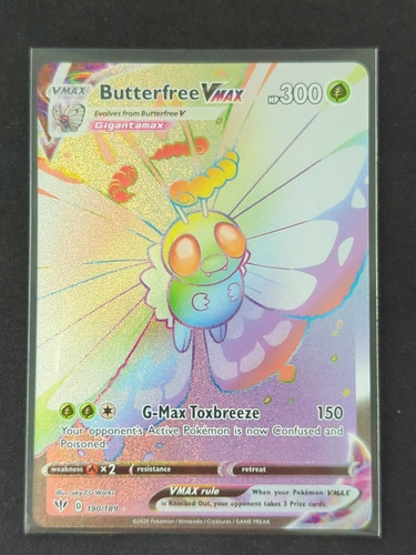 Pokemon Tcg Butterfree Vmax - 190/189 - Hyper Rare