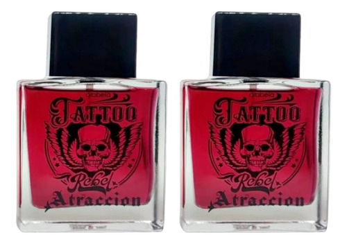 Perfume Caballero Tattoo Rebel Atraccion Original Pack