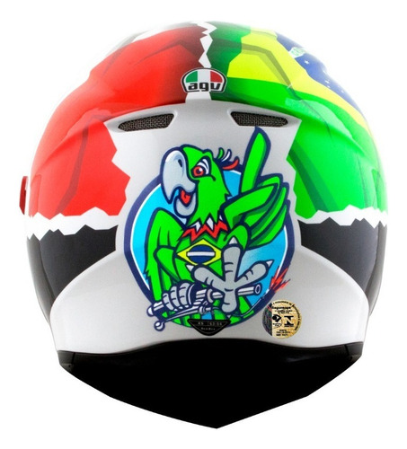 Casco Agv K3 Sv Morbidelli 17, talla 53-54/xs, color verde