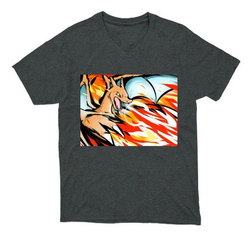 Playera Charizard Cuello En V