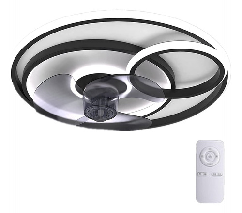 Upbeer Moderno Ventilador Led Lampara Techo Control Remoto *