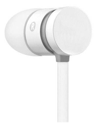 Audifonos Con Microfono Cable Plano Imexx Ime 21645 - Blanco