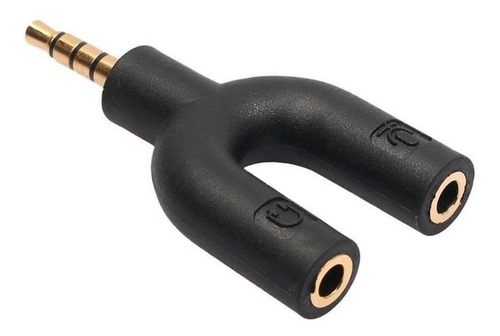 Imagen 2 de 3 de Adaptador Divisor Estereo Auxiliar 3.5mm Audifonos Microfono