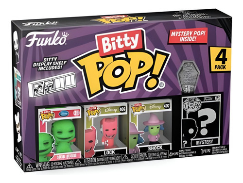 Oogie Boogie Nightmare Christmas Funko Bitty Pop 4 Pack