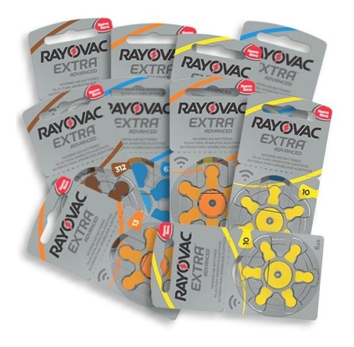 Pilas Audífono Rayovac Extra Advanced Pack 10 Brister De 6un