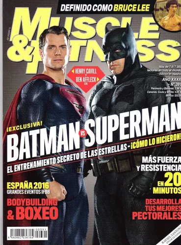 Revista Muscle & Fitness: Batman / Henry Cavill / Ben Afllec | MercadoLivre