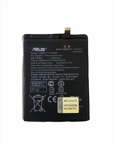 Bateria Original Asus C11p1614 Zenfone 3s Max Zc521 Envio Já