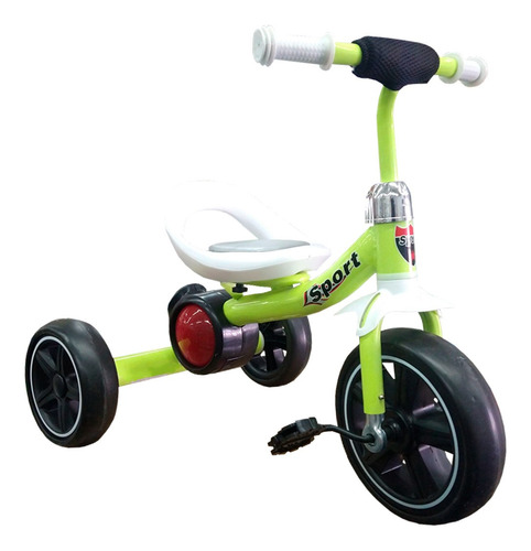 Triciclo Infantil Para Niños Lee 926 Sport Esfera De Luz Color Verde