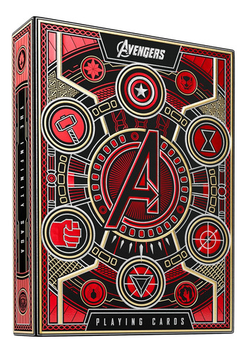 Theory11 Avengers Red Edition Premium Playing Cards - Mar...