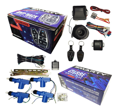 Kit Combo Alarma Codigo Variable Scv02 + Cierre Centralizado