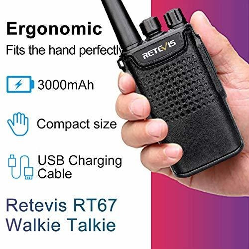 Radio Retevis Rt67 Walkie Talkie Largo Alcance Uhf 16