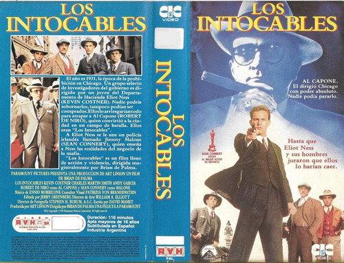 Los Intocables Vhs Kevin Costner Sean Connery 1987