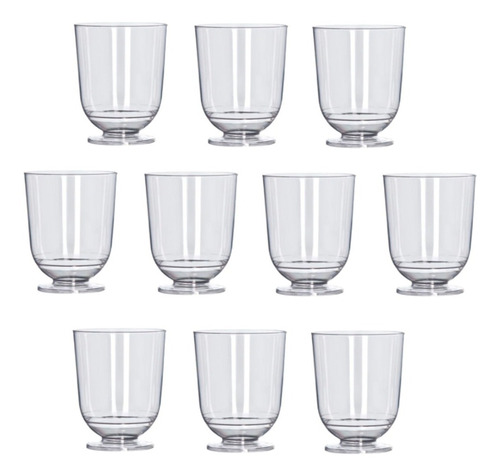 10 Vasos 50ml Acrílico Coctelería¡¡