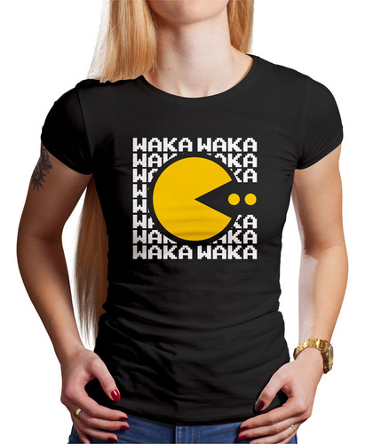 Polo Dama Waka Waka Pacman (d1557 Boleto.store)