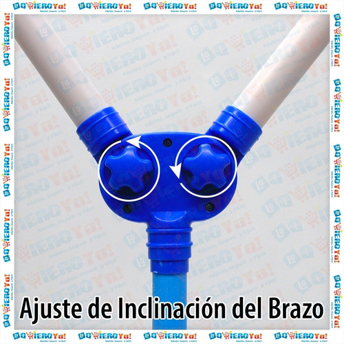 Imagen 5 de 9 de Microfono Infantil Karaoke Doble Con Pie Azul 100cm Sonidos