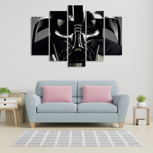 Cuadro 5 Piezas 110x80 Cm  Star Wars - Nelestore