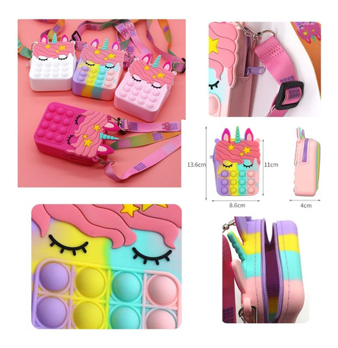 Cartera Push Pop Bandolero Para Niñas Tienda Cod 2492