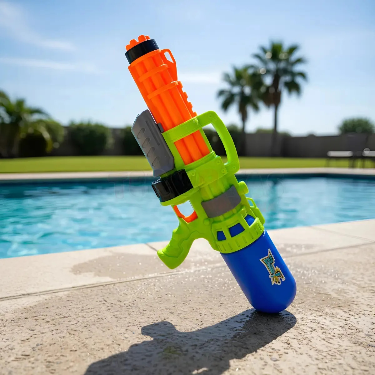 Pistola de Agua Base X Splash para Verano, Verde