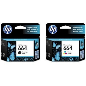 Imagen 5 de 7 de Combo Cartucho Hp 664 Negro + Hp 664 Color Original Palermo