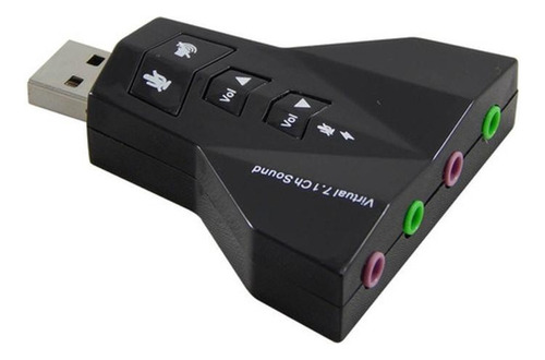 Kit 6 Placa De Som 7.1 Usb Audio E 2 Conector P2 P3