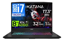 Comprar Msi Katana 17 Core I7 13th 13620h 32gb 1tb Rtx4060 8gb 17.3'