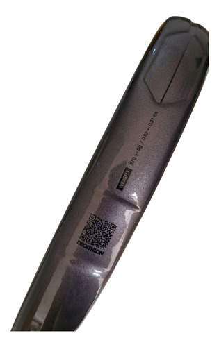 Paleta De Pádel Kuikma Hybrid Carbon. Carbono 12k, Black Eva Gris Oscuro