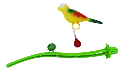 Pet Bird Toy Parrot Stand Rama Con Pájaro Interactivo Pet