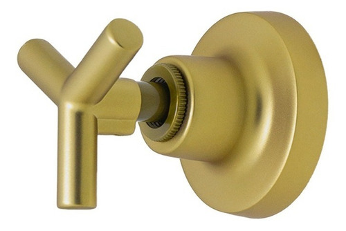Kit Válvula Lavatório Click + Acabamento De Registro Dourada Acabamento Fosco Cor Dourado