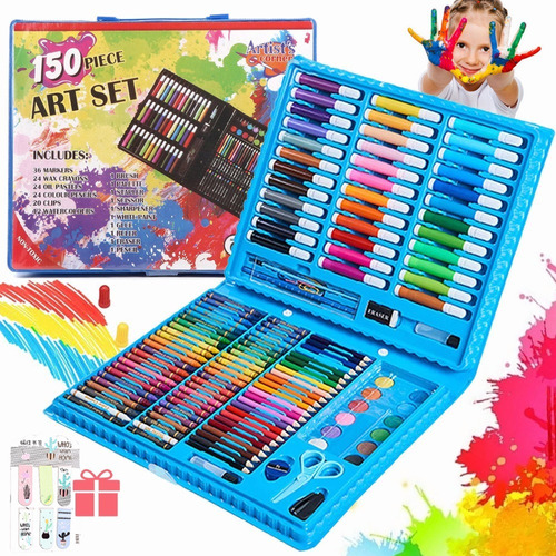 150 Kit Acuarela Lápices Niños Pintura Kit De Dibujo Crayón